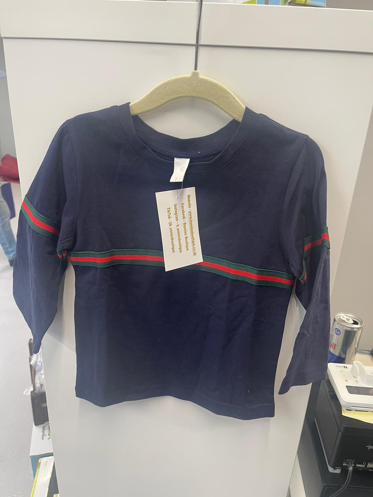 Navy strip t-shirt