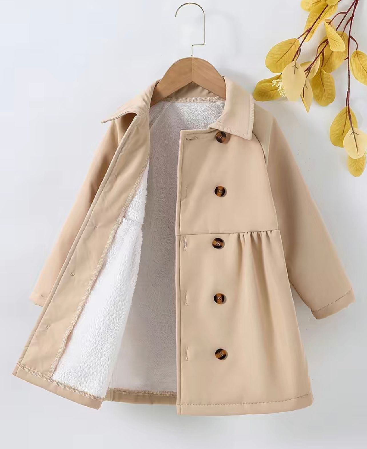 girls fleece thick winter coat